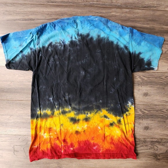 Vintage Liquid Blue Tie-dye Led Zeppelin T-Shirt Mens XL - Picture 3 of 3